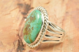 Genuine Blue Ridge Turquoise Sterling Silver Ring